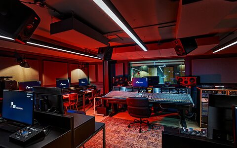 One of pointblank Music School's new Dolby Atmos studios. pointblank Music School UK London audio engineering songwriting DJ production university degree