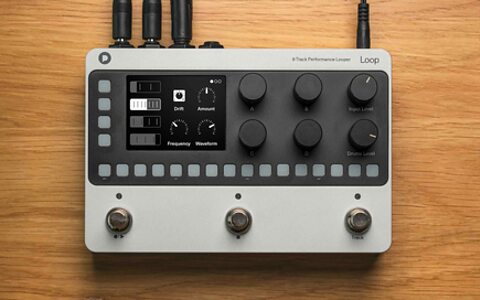 Polyend Loop four-track looper guitar pedal drum machine