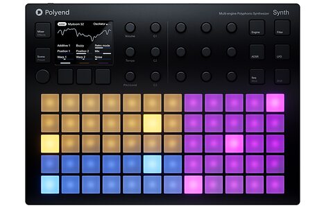 Polyend Synth eight-voice polyphonic aftertouch granular virtual analogue FM wavetable synthesizer