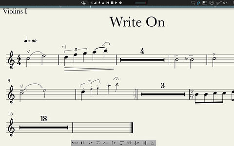 Notion 6 uses handwriting recognition technology Powered by MyScript.