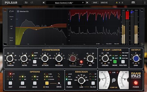 Pulsar Audio IPA 25 API 2500 inspired VCA compressor plug-in