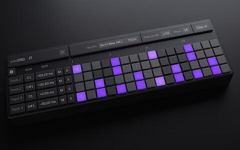 Rapid Flow miniGRID MIDI software sequencer swing timing adjustments
