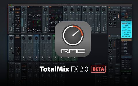 RME TotalMix FX 2.0 interface converter routing monitoring cue mix software