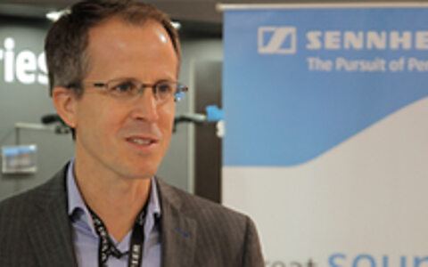 Dr. Andreas Sennheiser visited the expo this year to launch a new product range for Sennheiser