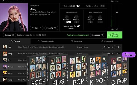 Sonarworks SoundID VoiceAI C-Pop Chinese Voice Expansion