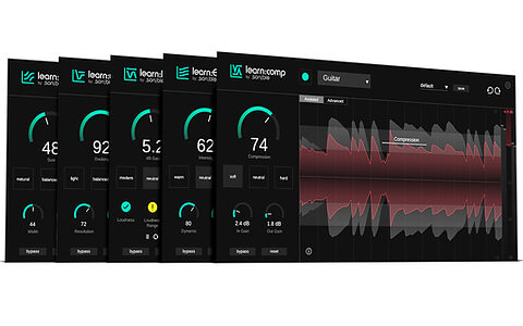 Sonible learn:bundle AI-assisted EQ compressor limiter reverb processing plug-ins