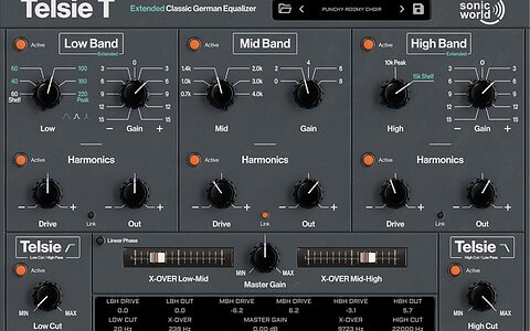 SonicWorld Telsie T Telefunken W695 EQ analogue emulation equaliser plug-in