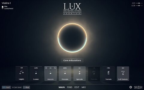 Sonuscore LUX Orchestral Strings Essentials sample library