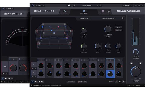 Sound Particles Beat Panner 1.1 step sequencer panning effect object metadata export