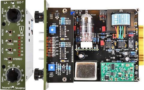 Sound Skulptor LA502T LA2A-style 500-series analogue valve tube compressor