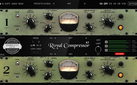  Soundevice Digital Royal Compressor XT vari-mu emulation plug-in