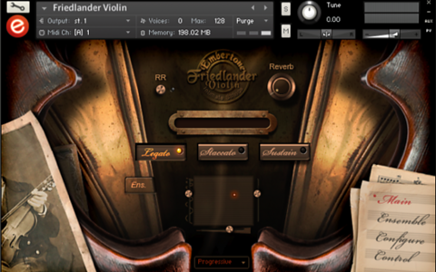 Friedlander Violin GUI