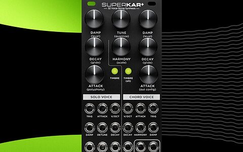 Strymon SuperKar+ string synthesis Karplus-Strong Eurorack module