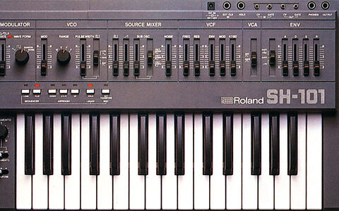 Figure 1: Top panel of a Roland SH101. Figure 1: Top panel of a Roland SH101.