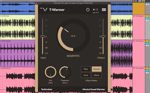 Techivation T-Warmer saturation warmth distortion plug-in