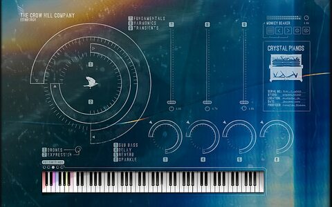 The Crow Hill Company Crystal Pianos chromatic tuned glass sample library