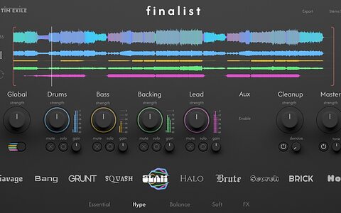 Tim Exile Finalist automatic mixing plug-in