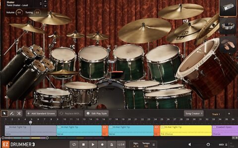 Toontrack Fusion EZX seven-tom drum kit sample library expansion EZDrummer Superior Drummer 3