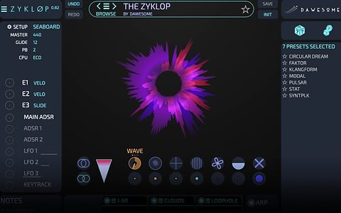 Tracktion Dawesome Zyklop free software synthesizer