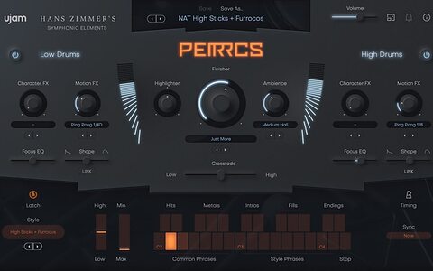 UJAM PERRCS orchestral percussion sample library Hans Zimmer Symphonic Elements