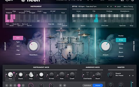 UJAM Virtual Drummer Neon disco pop hip-hop drum sample library