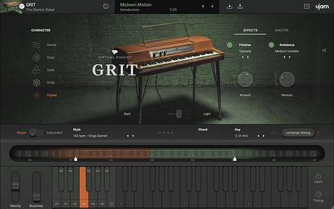 UJAM Virtual Pianist Grit Wurlizer 120 electric piano virtual instrument