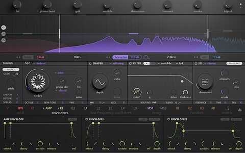 UVI Rumble three-band bass software synthesizer