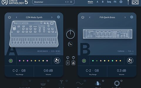 UVI Synth Anthology 5 analogue synthesizer emulation virtual instrument collection