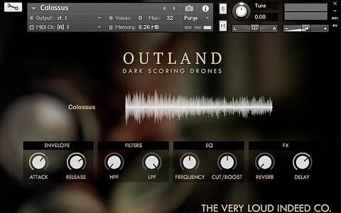 The Very Loud Indeed Co. Outland Dark Scoring Drones Kontakt sample library