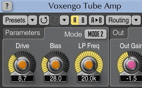 Voxengo Tube Amp plug-in. Voxengo Tube Amp plug-in.