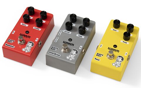 Warm Audio Dirty Boy Jr. Series Overdrive Booster Fuzz analogue guitar pedals