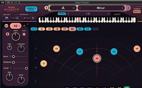 Waves Harmony automatic vocal harmoniser plug-in