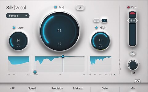 Waves Silk Vocal dynamics EQ automatic resonance removal mixing plug-in