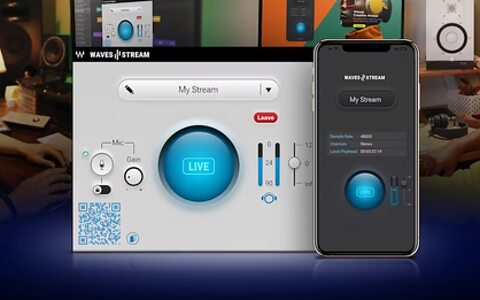 Waves Stream transmit receive lossless audio to from DAW remote collaboration