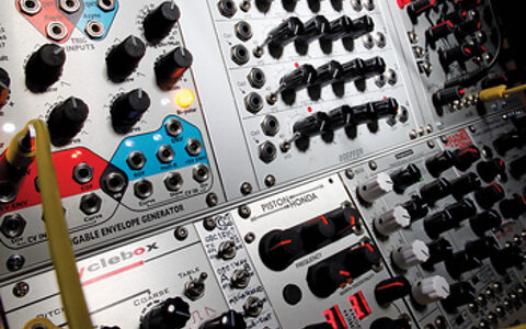 Eurorack synth modules.