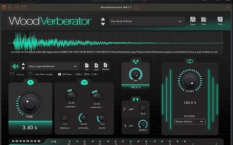 WIMS WoodVerberator convolution reverb creative sound design plug-in