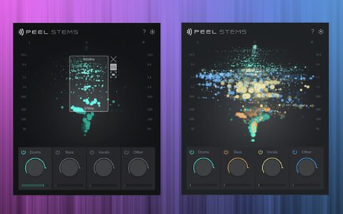 zPlane Peel Stems 2 real-time audio stem-separation plug-in